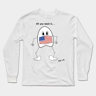 Mr. LOL's adventures (United States of America) Long Sleeve T-Shirt